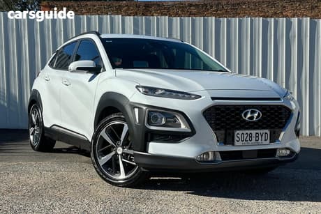 White 2017 Hyundai Kona Wagon Highlander