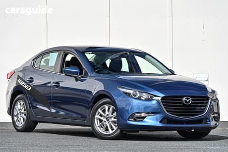 Blue 2017 Mazda 3 Sedan Maxx
