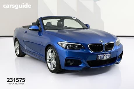 Blue 2016 BMW 220I Convertible M Sport