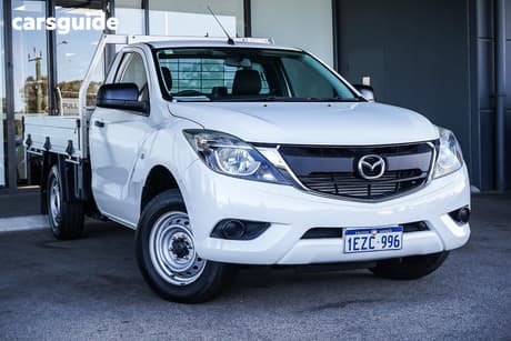 White 2015 Mazda BT-50 Cab Chassis Xt (4X2)