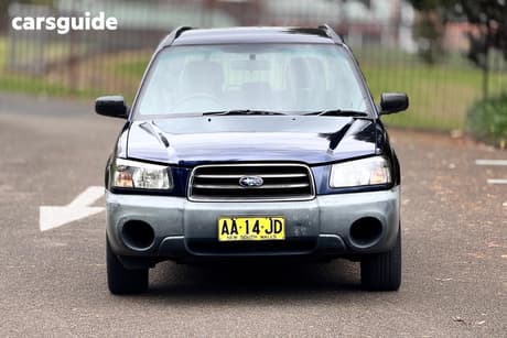 Blue 2004 Subaru Forester Wagon X