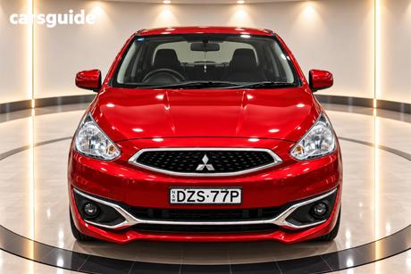 Red 2018 Mitsubishi Mirage Hatchback Es