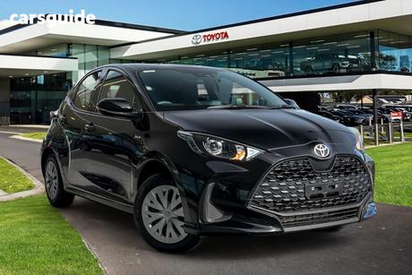 Black 2025 Toyota Yaris Hatchback Ascent Sport Hybrid