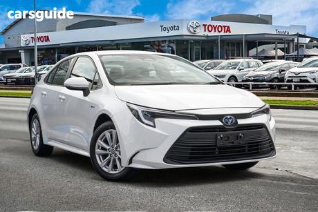 White 2025 Toyota Corolla Hatchback Ascent Sport Hybrid