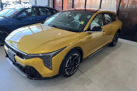 Yellow 2026 Kia K4 Hatchback Gt-Line