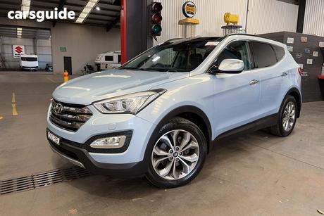 Blue 2013 Hyundai Santa FE Wagon Highlander Crdi (4X4)