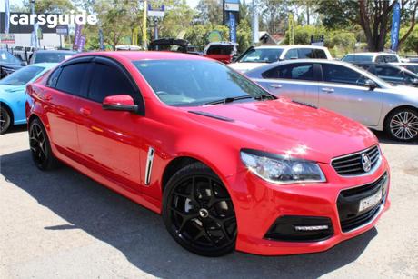 Red 2013 Holden Commodore Sedan Sv6