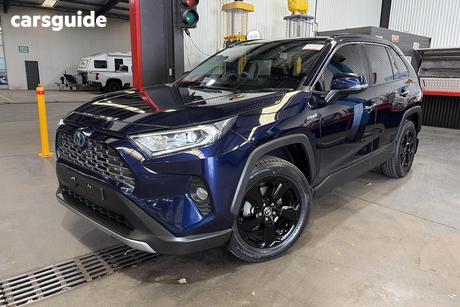 Blue 2021 Toyota RAV4 Wagon Cruiser (Awd) Hybrid