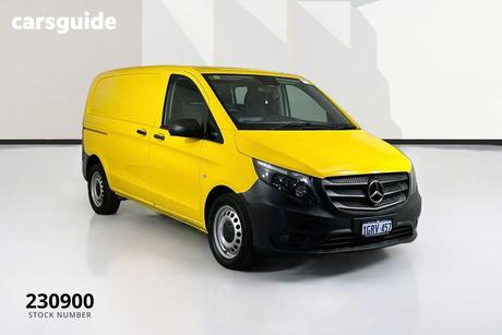 Yellow 2018 Mercedes-Benz Vito Van 114 Bluetec Swb