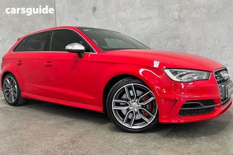 Red 2015 Audi S3 Hatchback Sportback 2.0 Tfsi Quattro