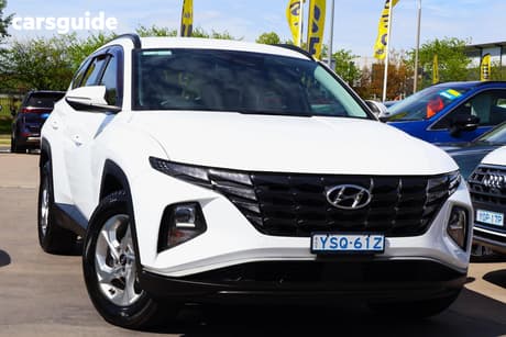 White 2021 Hyundai Tucson Wagon Elite (Fwd)