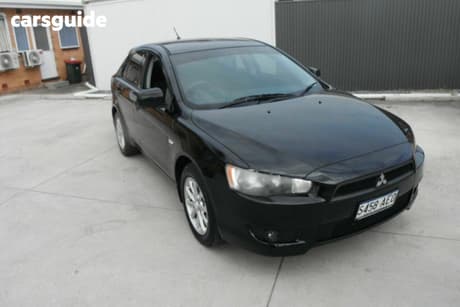 Black 2009 Mitsubishi Lancer Hatchback Es Sportback