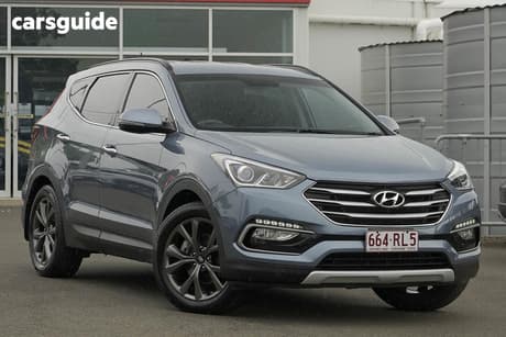 Blue 2016 Hyundai Santa FE Wagon 30 Special Edition