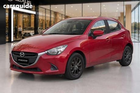 Red 2017 Mazda 2 Hatchback Maxx