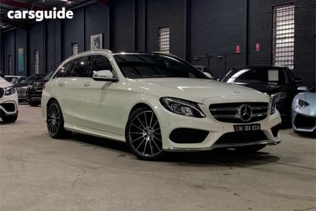 White 2015 Mercedes-Benz C250 Wagon Bluetec