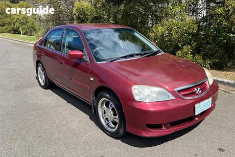 Red 2003 Honda Civic Sedan Gli