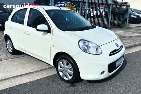 White 2014 Nissan Micra Hatchback St-L