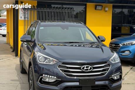 Blue 2018 Hyundai Santa FE Wagon Active X