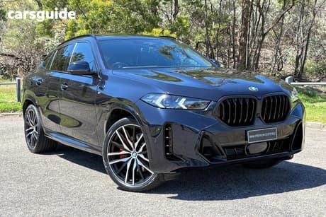 Black 2023 BMW X6 Coupe Xdrive30D M Sport
