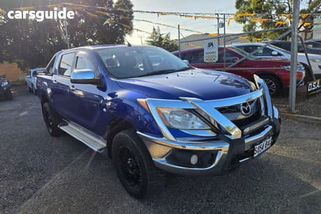Blue 2013 Mazda BT-50 Dual Cab Utility Gt (4X4)