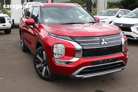 Red 2025 Mitsubishi Outlander Wagon Aspire 7 Seat (Awd)