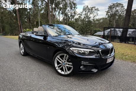 Black 2015 BMW 2 Convertible 20I M SPORT F23