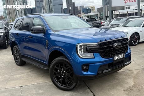 Blue 2024 Ford Everest Wagon Sport (Rwd)