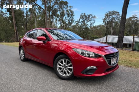 Red 2013 Mazda 3 Hatchback Maxx