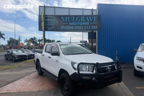White 2018 Toyota Hilux Dual Cab Utility Sr (4X4)