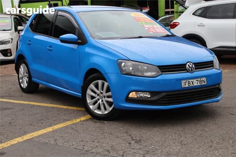 Blue 2014 Volkswagen Polo Hatchback 66 Tsi Trendline