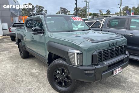 Green 2025 Kia Tasman Double Cab Pick Up X-Pro (4X4) (0.9T) Blck Fender