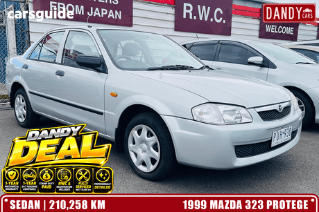 Silver 1999 Mazda 323 Sedan Protege