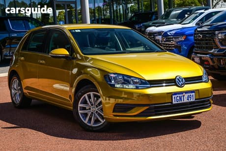 Yellow 2018 Volkswagen Golf Hatchback 110 Tsi