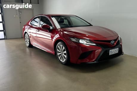 Red 2018 Toyota Camry Sedan Ascent Sport (Hybrid)
