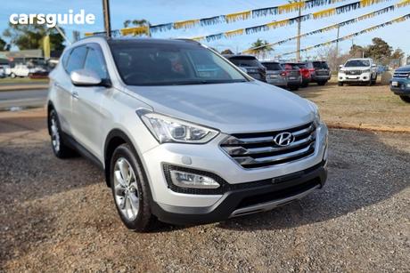 Silver 2013 Hyundai Santa FE Wagon Highlander Crdi (4X4)