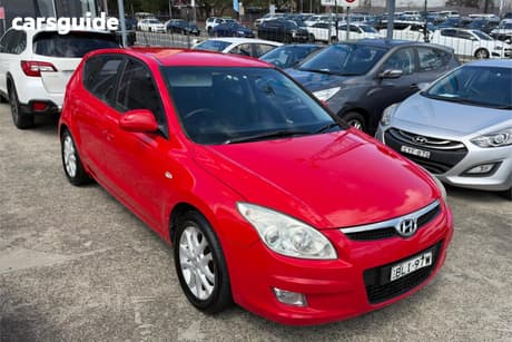 Red 2009 Hyundai I30 Hatchback Slx