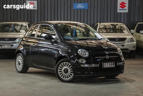Black 2008 Fiat 500 Hatch POP