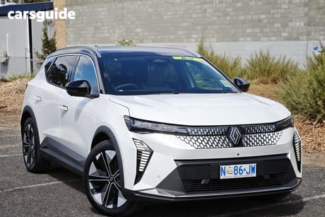 White 2025 Renault Scenic E-Tech SUV TECHNO LONG RANGE EV87 F
