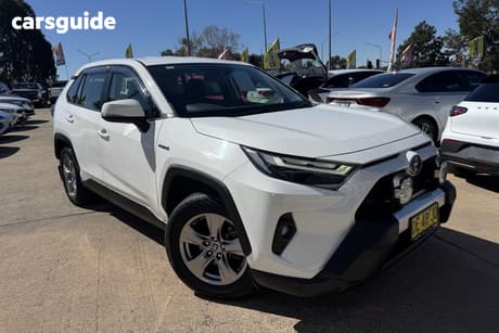 White 2022 Toyota RAV4 Wagon Gx (Awd) Hybrid