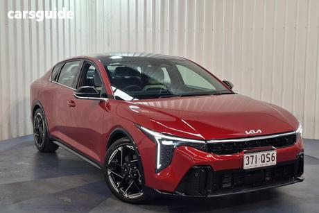 Red 2025 Kia K4 Sedan Gt-Line