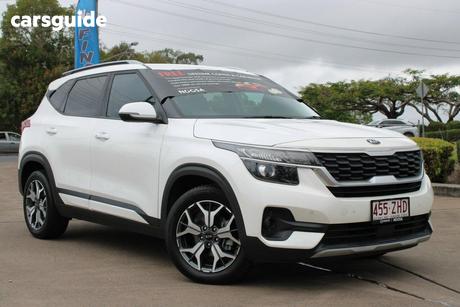 White 2019 Kia Seltos Wagon Sport+ (Fwd)