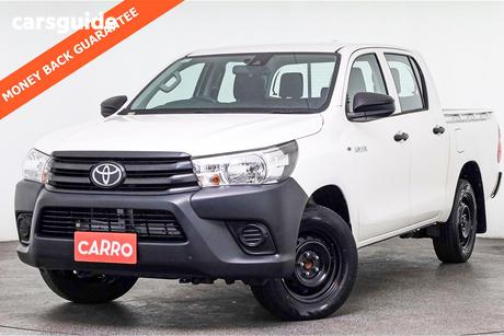 White 2025 Toyota Hilux Double Cab Pick Up Workmate (4X2)