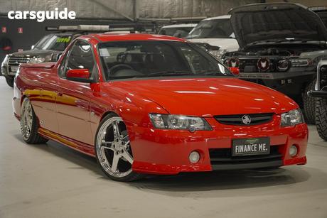 Red 2004 Holden Commodore Utility Ss