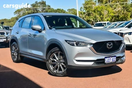Silver 2021 Mazda CX-5 Wagon Akera Turbo (Awd)