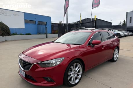 Red 2013 Mazda 6 Wagon Atenza