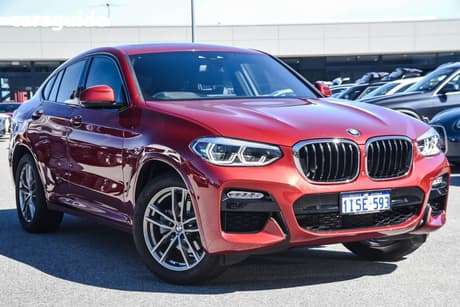 Red 2019 BMW X4 Coupe Xdrive 20D M Sport