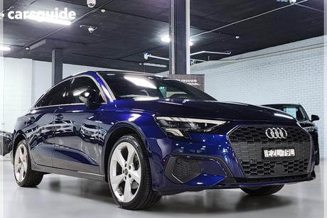 Blue 2023 Audi A3 Sedan 35 Tfsi Mhev