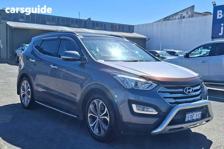 Grey 2014 Hyundai Santa FE Wagon Highlander Crdi (4X4)