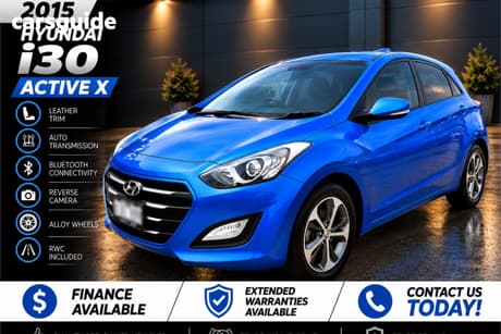 Blue 2015 Hyundai I30 Hatchback Active X