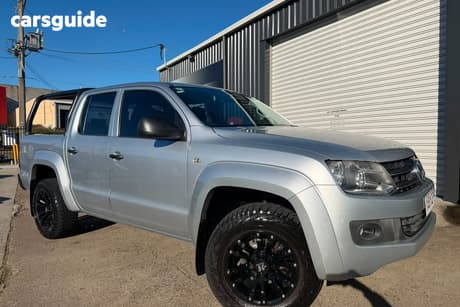 Silver 2016 Volkswagen Amarok Dual Cab Utility Tdi400 Core Plus (4X4)